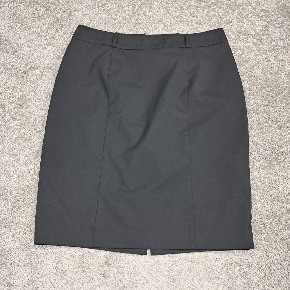 Mossimo Black Stretch Pencil Skirt Womens Size 14 Lined Professional Career Wear